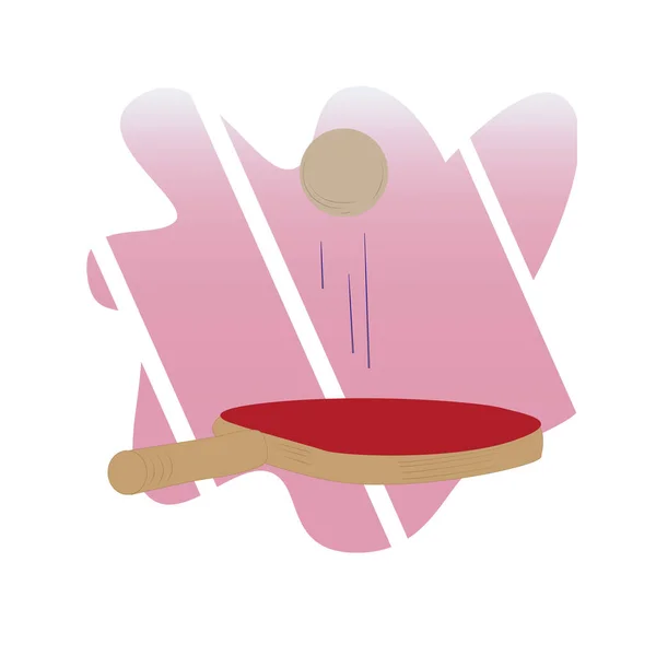 Masa tenisi oynamak için bir raket