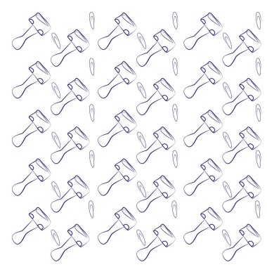 Beyaz arkaplanda ataç deseni