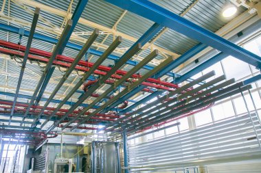 Modern makine mühendisliği fabrikası - ekipman ve makineler