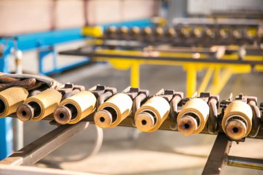 Makine mühendisliği için modern sanayi fabrikası - ekipman ve makineler