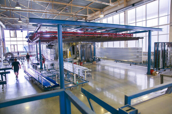 modern industrial factory for mechanical engineering - equipment and machines