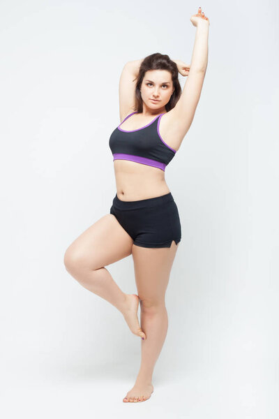 Beautiful plump young woman