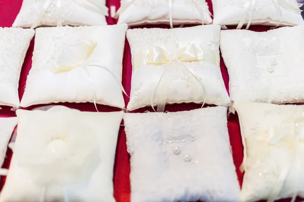 Pillows for the wedding ceremony — Stock Photo, Image