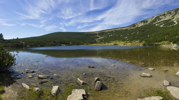 Summer panorama of beautiful Lake — Stok Foto