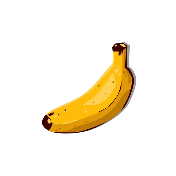 Illustration Vectorielle Une Banane Comme Bon Nutriment Pour Corps — Image vectorielle