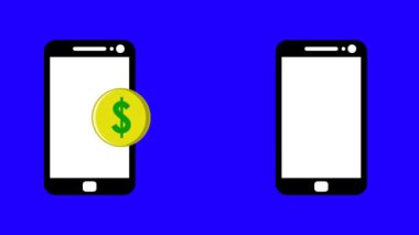 Mavi ekran animasyon videosu gönderenin adresinden alıcının adresine dolar aktarır
