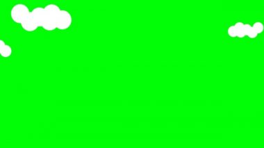 yeşil ekran canlandırılmış video bulutu çalışıyor