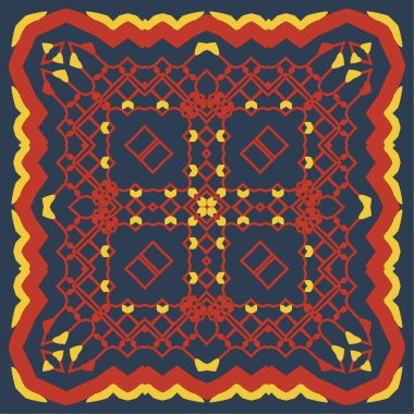 Geometrik şekilli dekoratif desen. Süs. Soyut doku tasarımları arka planlar, tekstil, duvar kağıtları, hediye ambalajları, şablonlar, şallar, halı ve fayanslar için kullanılabilir. Vektör.