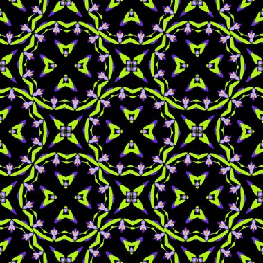 Kusursuz Geometrik Desen. Soyut doku tasarımları arka planlar, motifler, tekstil, duvar kağıtları, kumaşlar, hediye ambalajları, şablonlar için kullanılabilir. Albüm için tasarım kağıdı. Vektör.
