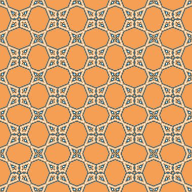 Kusursuz Geometrik Desen. Soyut doku tasarımları arka planlar, motifler, tekstil, duvar kağıtları, kumaşlar, hediye ambalajları, şablonlar için kullanılabilir. Vektör.