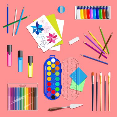 Çizim araçları. Üstten Görünüm