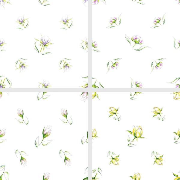 Skizze sanfter Blumen — Stockvektor