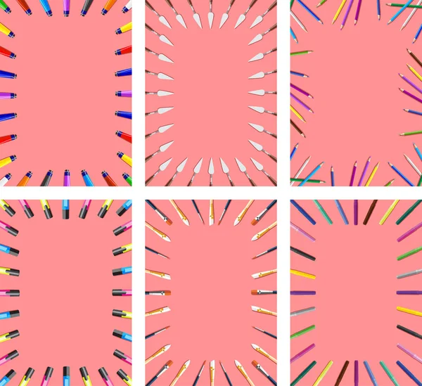  Kırtasiye ve okul donanımları. Sanat malzemeleri. 