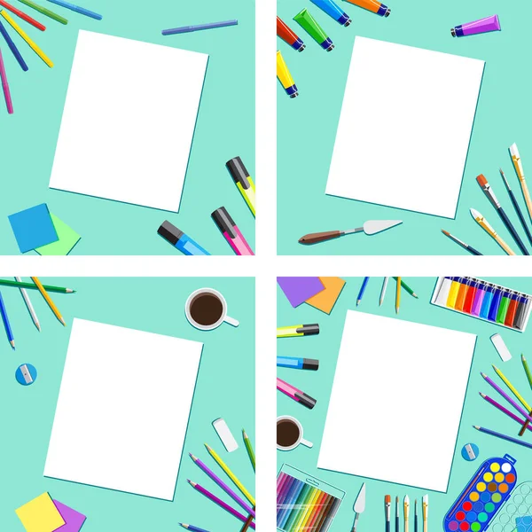  Kırtasiye ve okul donanımları. Sanat malzemeleri. 