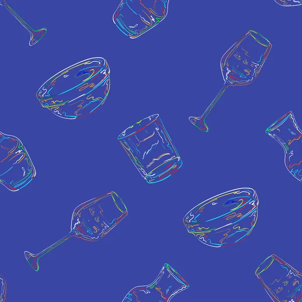 çeşitli şeffaf cam