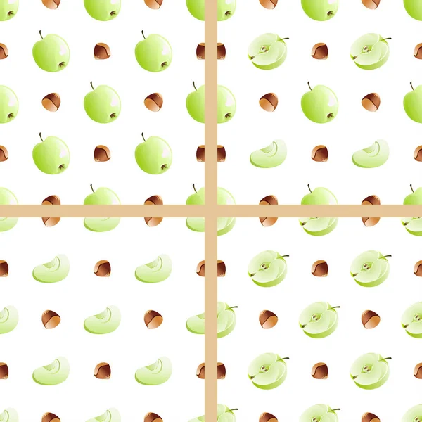 Yeşil elma, kahverengi ceviz