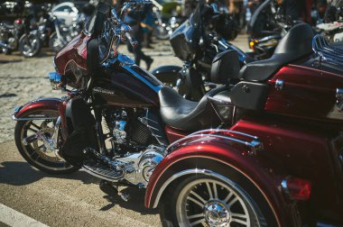 Tbilisi / Georgia September 29, 2019 - The Distinguished Gentlemans Ride unites classic and vintage style motorcycle riders to raise funds and awareness for prostate cancer research and mens mental health. 