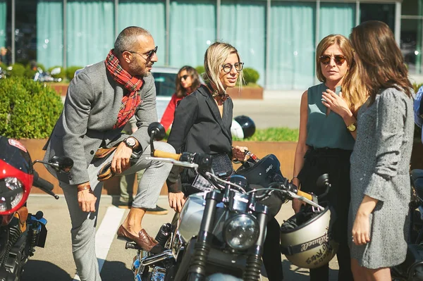 Tbilisi / Georgia September 29, 2019 - The Distinguished Gentlemans Ride unites classic and vintage style motorcycle riders to raise funds and awareness for prostate cancer research and mens mental health. 