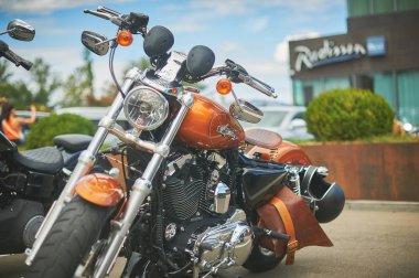 Tbilisi / Georgia September 29, 2019 - The Distinguished Gentlemans Ride unites classic and vintage style motorcycle riders to raise funds and awareness for prostate cancer research and mens mental health. 