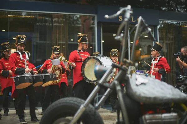 Tbilisi / Georgia September 29, 2019 - The Distinguished Gentlemans Ride unites classic and vintage style motorcycle riders to raise funds and awareness for prostate cancer research and mens mental health. 