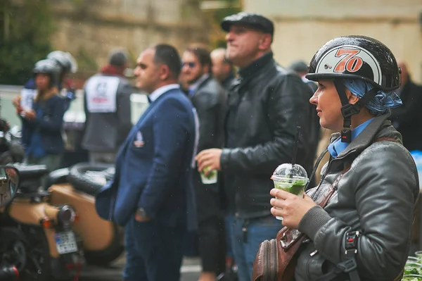 Tbilisi / Georgia September 29, 2019 - The Distinguished Gentlemans Ride unites classic and vintage style motorcycle riders to raise funds and awareness for prostate cancer research and mens mental health. 