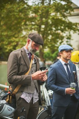 Tbilisi / Georgia September 29, 2019 - The Distinguished Gentlemans Ride unites classic and vintage style motorcycle riders to raise funds and awareness for prostate cancer research and mens mental health. 