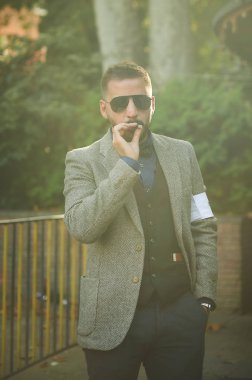 Tbilisi / Georgia September 29, 2019 - The Distinguished Gentlemans Ride unites classic and vintage style motorcycle riders to raise funds and awareness for prostate cancer research and mens mental health. 