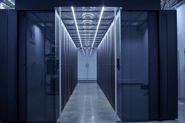 Server Room Full Racks Servers — Stok fotoğraf