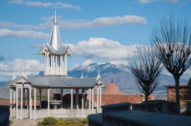 Rabati Castle, Georgia March 17, 2008: Russian style gazebo
