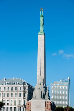 Riga, Latvia September 13, 2018: Freedom Monument