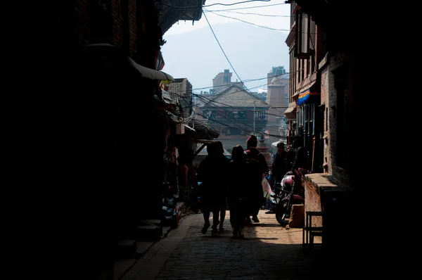 Narrow Streets Kathmandu Nepal — Stok fotoğraf
