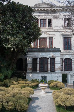 Old building in the middle of the garden