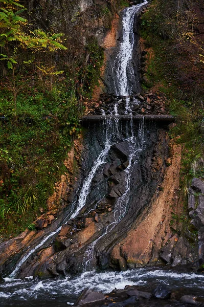 Small Waterfall Falls River — Stock Photo, Image