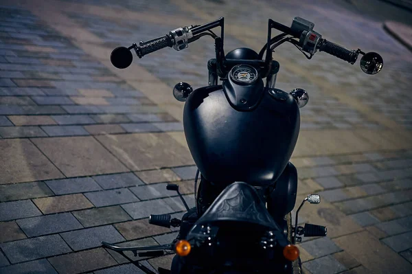 Tbilisi, Georgia July 19, 2019 Custom built Yamaha DragStar motorycle