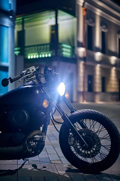 Tbilisi, Georgia July 19, 2019 Custom built Yamaha DragStar motorycle