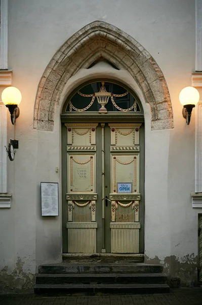 Tallinn Estonia December 2019 Unique Door Old Town City — Photo