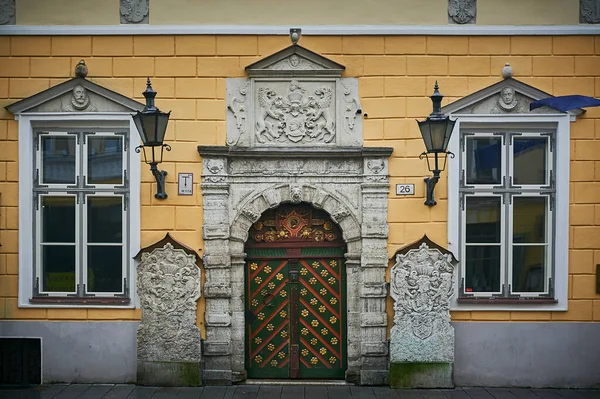 Tallinn Estonia December 2019 Winter Season Medieval Streets Old Town — Foto de Stock