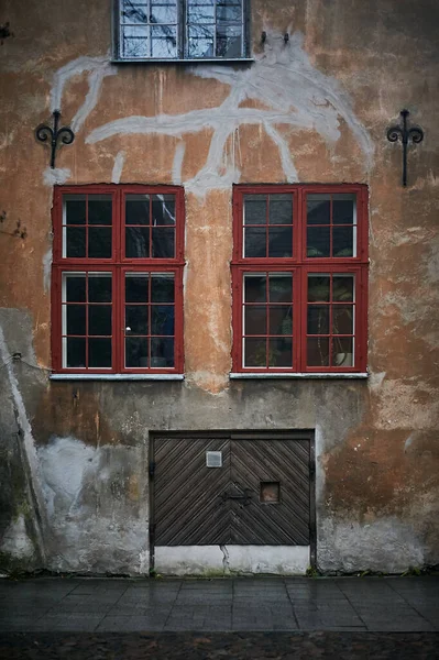 Tallinn Estonia December 2019 Winter Season Medieval Streets Old Town — Fotografia de Stock