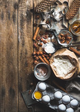 Pişirme ve pişirme malzemeler Noel tatili