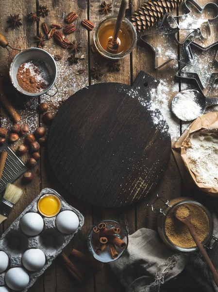 Natale cucina vacanza e cottura ingredienti — Foto Stock