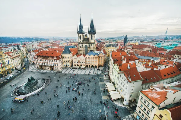 Prague city in winter — Stock Photo, Image