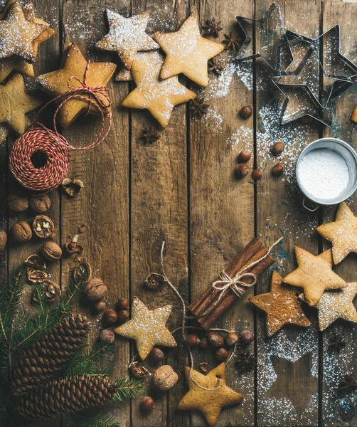 クッキーとクリスマスの装飾 — ストック写真