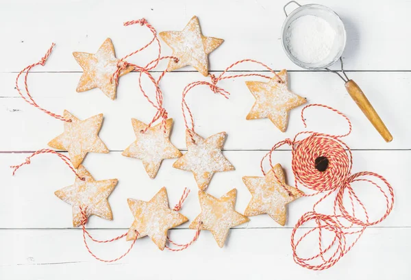 Biscoitos de gengibre de Natal — Fotografia de Stock