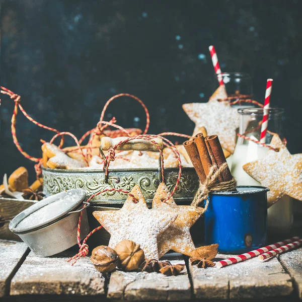 Biscotti festivi di Natale — Foto Stock