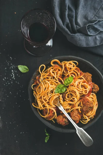 İtalyan makarna yemeği — Stok fotoğraf