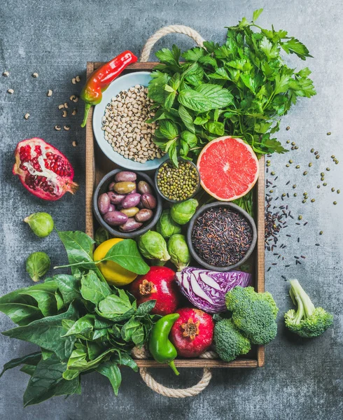Ingredientes alimentares saudáveis — Fotografia de Stock