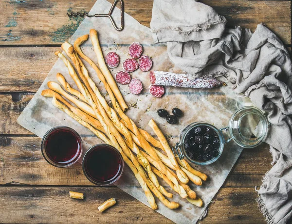 Grissini італійські хлібні палички — стокове фото