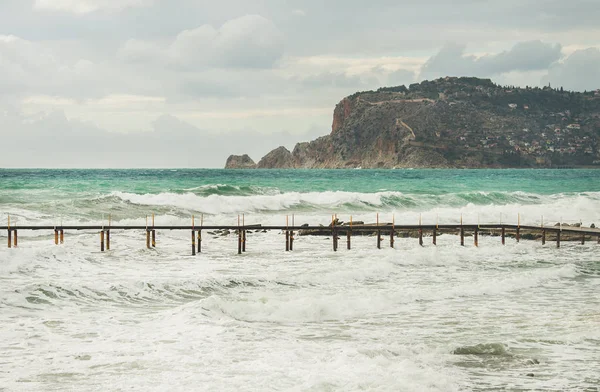 Türkiye'de Akdeniz sahil — Stok fotoğraf