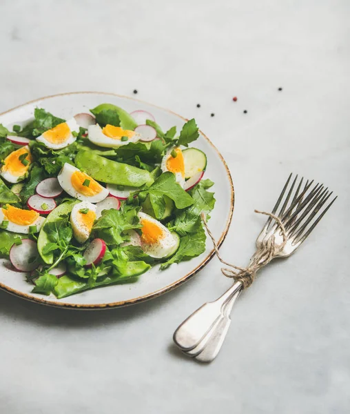 Insalata verde primaverile sana — Foto Stock