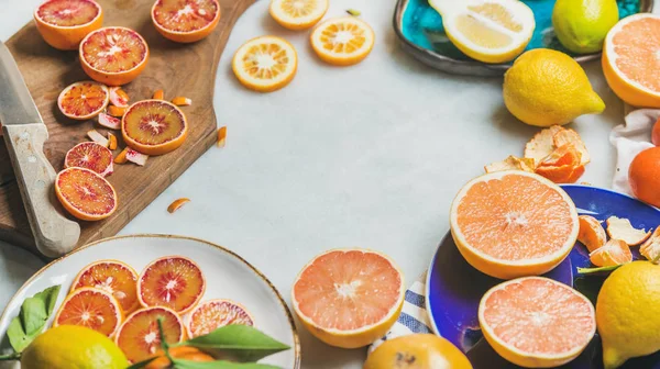 Természetes friss citrusfélék — Stock Fotó